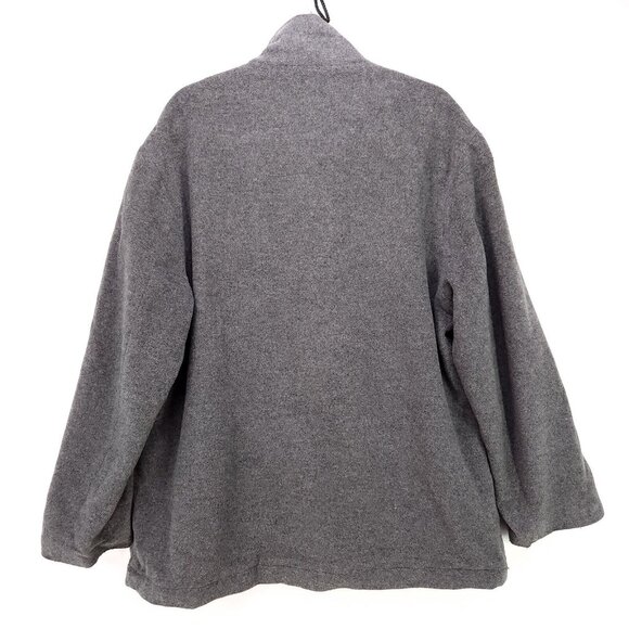 Yves Saint Laurent Wool Jacket Mens Size 54 Gray Full Zip Coat Mock Neck Pockets - Picture 3 of 12